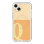 スリムプロテクションプレミアムケース with MagSafe［ オリジナル - initial two tone - Q orange ］