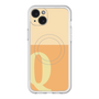 スリムプロテクションプレミアムケース with MagSafe［ オリジナル - initial two tone - Q orange ］