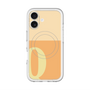 スリムプロテクションプレミアムケース with MagSafe［ オリジナル - initial two tone - Q orange ］