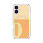 スリムプロテクションプレミアムケース with MagSafe［ オリジナル - initial two tone - Q orange ］