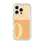 スリムプロテクションプレミアムケース with MagSafe［ オリジナル - initial two tone - Q orange ］