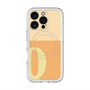 スリムプロテクションプレミアムケース with MagSafe［ オリジナル - initial two tone - Q orange ］