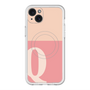 スリムプロテクションプレミアムケース with MagSafe［ オリジナル - initial two tone - Q pink ］