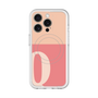 スリムプロテクションプレミアムケース with MagSafe［ オリジナル - initial two tone - Q pink ］
