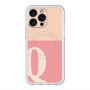 スリムプロテクションプレミアムケース with MagSafe［ オリジナル - initial two tone - Q pink ］