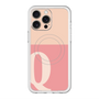 スリムプロテクションプレミアムケース with MagSafe［ オリジナル - initial two tone - Q pink ］
