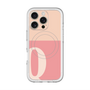 スリムプロテクションプレミアムケース with MagSafe［ オリジナル - initial two tone - Q pink ］