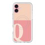スリムプロテクションプレミアムケース with MagSafe［ オリジナル - initial two tone - Q pink ］