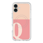 スリムプロテクションプレミアムケース with MagSafe［ オリジナル - initial two tone - Q pink ］