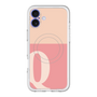 スリムプロテクションプレミアムケース with MagSafe［ オリジナル - initial two tone - Q pink ］