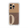 スリムプロテクションプレミアムケース with MagSafe［ オリジナル - initial two tone - Q brown ］