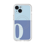 スリムプロテクションプレミアムケース with MagSafe［ オリジナル - initial two tone - Q blue ］