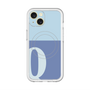 スリムプロテクションプレミアムケース with MagSafe［ オリジナル - initial two tone - Q blue ］