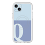 スリムプロテクションプレミアムケース with MagSafe［ オリジナル - initial two tone - Q blue ］