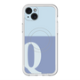 スリムプロテクションプレミアムケース with MagSafe［ オリジナル - initial two tone - Q blue ］