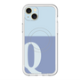 スリムプロテクションプレミアムケース with MagSafe［ オリジナル - initial two tone - Q blue ］