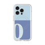 スリムプロテクションプレミアムケース with MagSafe［ オリジナル - initial two tone - Q blue ］