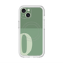 スリムプロテクションプレミアムケース with MagSafe［ オリジナル - initial two tone - Q green ］