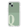 スリムプロテクションプレミアムケース with MagSafe［ オリジナル - initial two tone - Q green ］