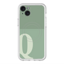 スリムプロテクションプレミアムケース with MagSafe［ オリジナル - initial two tone - Q green ］