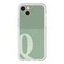 スリムプロテクションプレミアムケース with MagSafe［ オリジナル - initial two tone - Q green ］