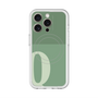 スリムプロテクションプレミアムケース with MagSafe［ オリジナル - initial two tone - Q green ］