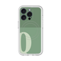 スリムプロテクションプレミアムケース with MagSafe［ オリジナル - initial two tone - Q green ］