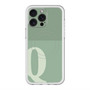 スリムプロテクションプレミアムケース with MagSafe［ オリジナル - initial two tone - Q green ］