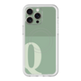 スリムプロテクションプレミアムケース with MagSafe［ オリジナル - initial two tone - Q green ］