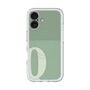 スリムプロテクションプレミアムケース with MagSafe［ オリジナル - initial two tone - Q green ］