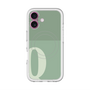 スリムプロテクションプレミアムケース with MagSafe［ オリジナル - initial two tone - Q green ］