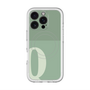 スリムプロテクションプレミアムケース with MagSafe［ オリジナル - initial two tone - Q green ］