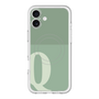 スリムプロテクションプレミアムケース with MagSafe［ オリジナル - initial two tone - Q green ］