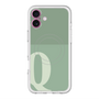 スリムプロテクションプレミアムケース with MagSafe［ オリジナル - initial two tone - Q green ］