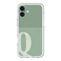 スリムプロテクションプレミアムケース with MagSafe［ オリジナル - initial two tone - Q green ］