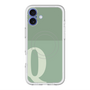 スリムプロテクションプレミアムケース with MagSafe［ オリジナル - initial two tone - Q green ］