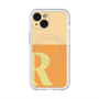 スリムプロテクションプレミアムケース with MagSafe［ オリジナル - initial two tone - R orange ］