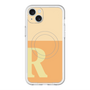 スリムプロテクションプレミアムケース with MagSafe［ オリジナル - initial two tone - R orange ］