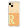 スリムプロテクションプレミアムケース with MagSafe［ オリジナル - initial two tone - R orange ］