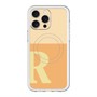 スリムプロテクションプレミアムケース with MagSafe［ オリジナル - initial two tone - R orange ］