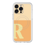 スリムプロテクションプレミアムケース with MagSafe［ オリジナル - initial two tone - R orange ］