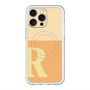 スリムプロテクションプレミアムケース with MagSafe［ オリジナル - initial two tone - R orange ］