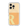 スリムプロテクションプレミアムケース with MagSafe［ オリジナル - initial two tone - R orange ］