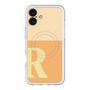 スリムプロテクションプレミアムケース with MagSafe［ オリジナル - initial two tone - R orange ］