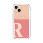 スリムプロテクションプレミアムケース with MagSafe［ オリジナル - initial two tone - R pink ］