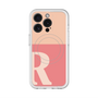 スリムプロテクションプレミアムケース with MagSafe［ オリジナル - initial two tone - R pink ］