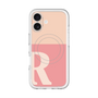 スリムプロテクションプレミアムケース with MagSafe［ オリジナル - initial two tone - R pink ］