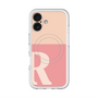 スリムプロテクションプレミアムケース with MagSafe［ オリジナル - initial two tone - R pink ］