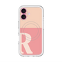 スリムプロテクションプレミアムケース with MagSafe［ オリジナル - initial two tone - R pink ］