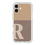 スリムプロテクションプレミアムケース with MagSafe［ オリジナル - initial two tone - R brown ］